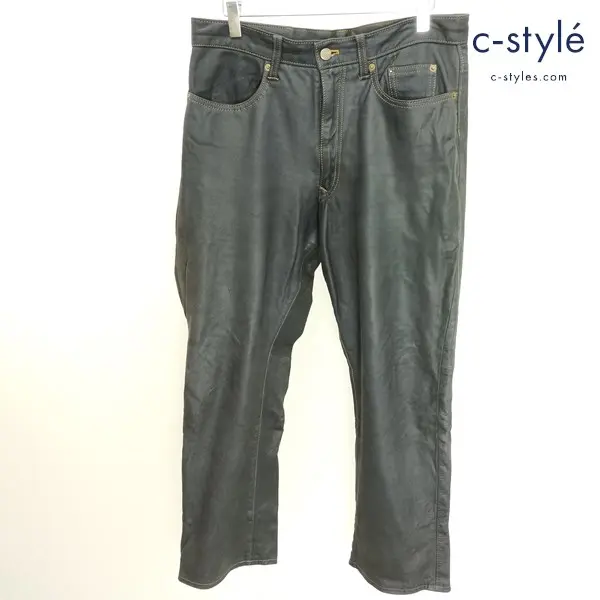 KUSHITANI クシタニ EX PLORER JEANS エクスプローラージーンズ W34 ブラック Lot.75016 フッ素加工牛革