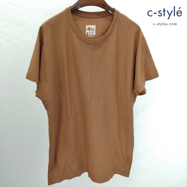 HOMME PLISSE ISSEY MIYAKE Tシャツ 2 ブラウン 綿100 HPAJK204