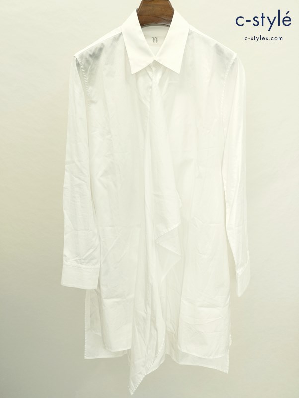 Y’s ワイズ ロングシャツ 1 ホワイト YC-B16-001 長袖 綿100 日本製