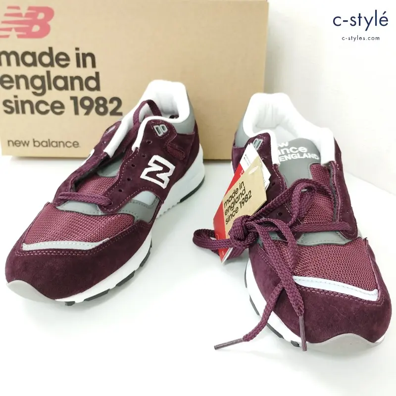 New Balance ニューバランス スニーカー 8 バーガンディ M1530BUR スエード調 MADE IN UK 刺繍 靴 シューズ