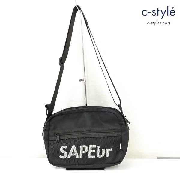 SAPEur サプール UTILITY TYPE-3 ショルダーバッグ ブラック ボディバッグ カバン 鞄