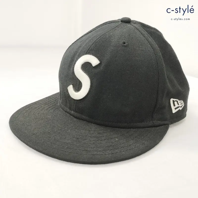 NEW ERA × Supreme ニューエラ シュプリーム 59FIFTY キャップ 7・1/4 （57.7cm） ブラック S刺繍