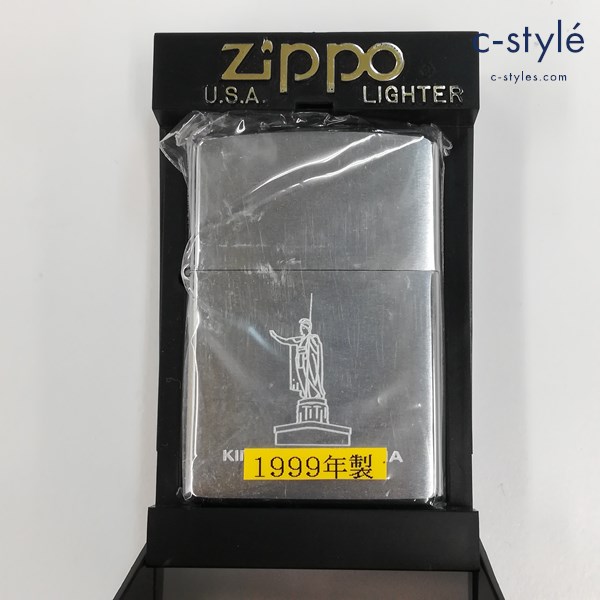 ZIPPO ジッポー 1999年製 キングカメハメハ オイルライター シルバー 喫煙具