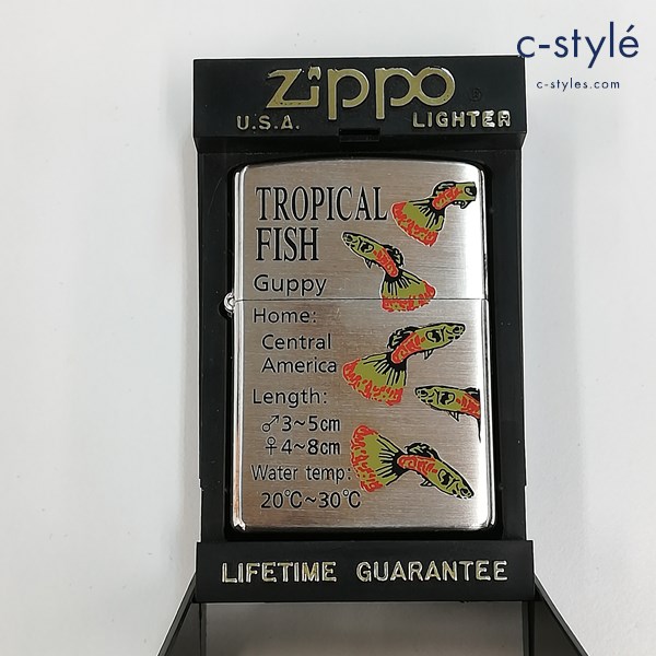 ZIPPO ジッポー 1998年製 TROPICAL FISH オイルライター シルバー 喫煙具