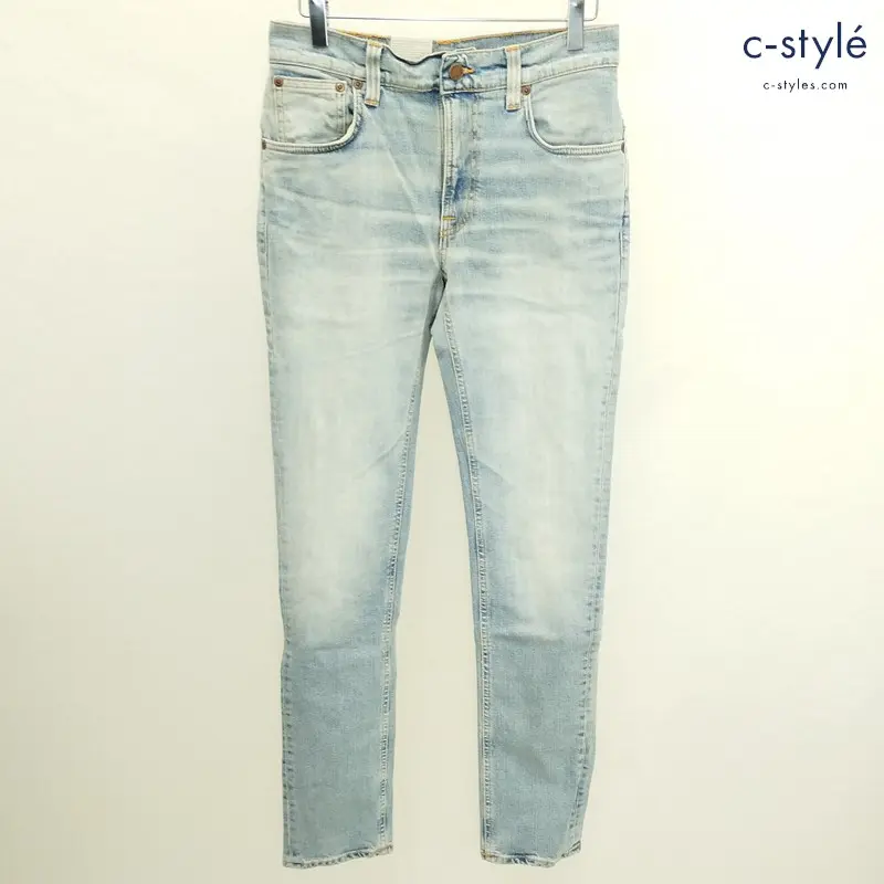 Nudie Jeans Thin Finn デニムパンツ W29 L32 ライトブルー ジーンズ Summer Ocean 47161-1203