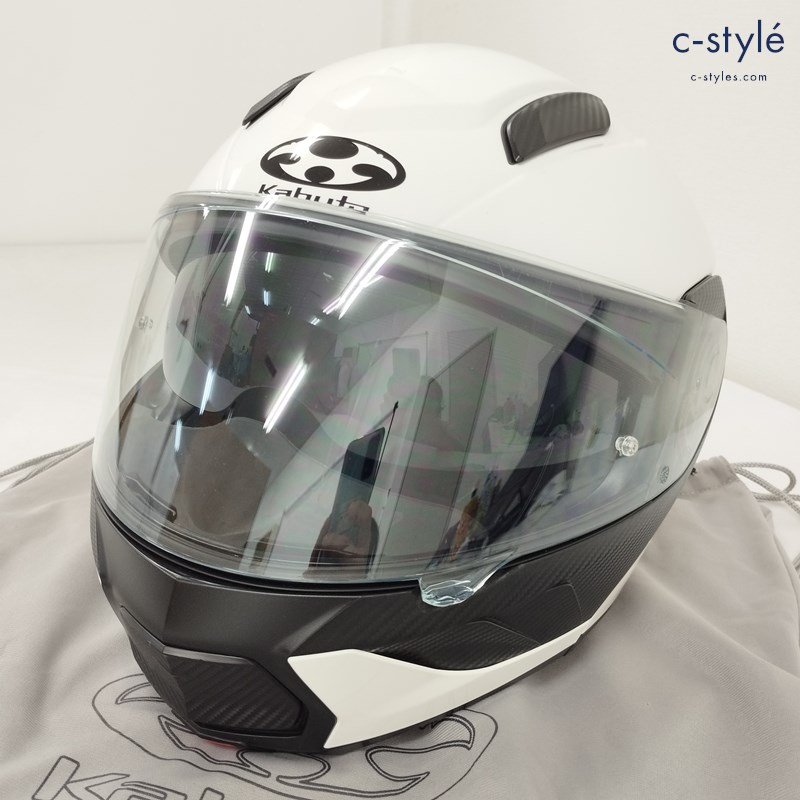 OGK KABUTO オージーケーカブト RYUKI リュウキ フルフェイスヘルメット L (59～60cm未満) ホワイト 2022年製