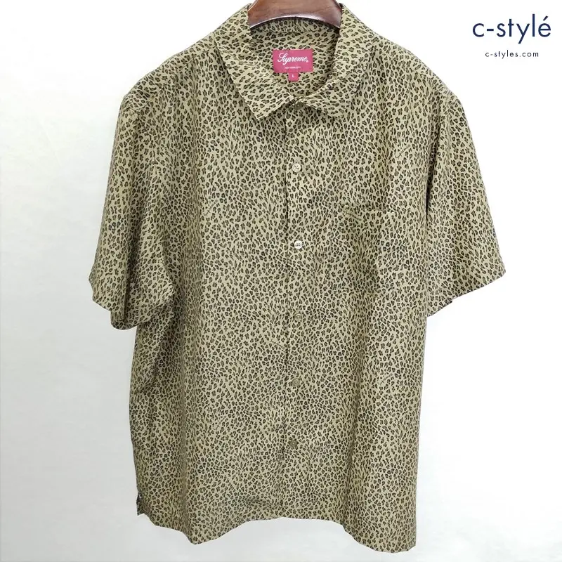 Supreme 22SS Leopard Silk S/S Shirt L マルチカラー オープンカラーシャツ レオパード柄 シルク100