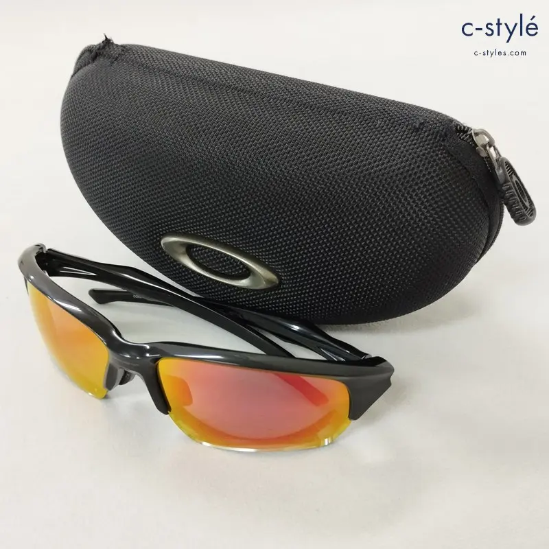 OAKLEY オークリー FLAK BETA 65□09-131 ブラック サングラス 009372-0965 アイウェア 度入り