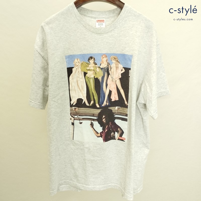 Supreme シュプリーム American picture Tee Tシャツ M ライトグレー 半袖 プリント MADE IN USA