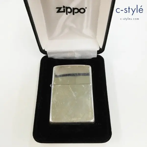 ZIPPO ジッポー Sterling 斜めロゴ オイルライター シルバー 喫煙具