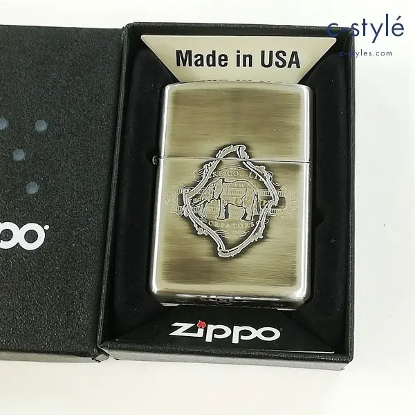 ZIPPO ジッポー XEROSEN エレファント オイルライター シルバー 喫煙具