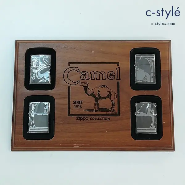 ZIPPO ジッポー CAMEL キャメル since 1913 オイルライター シルバー 4点セット 喫煙具