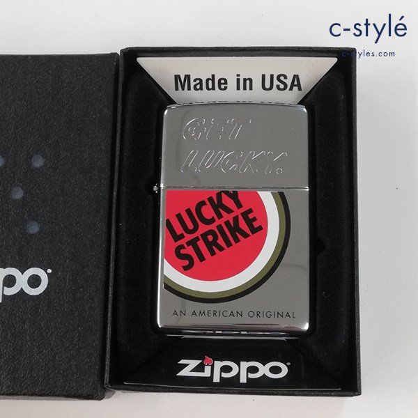 ZIPPO ジッポー LUCKY STRIKE ラッキーストライク GET LUCKY オイルライター シルバー 喫煙具