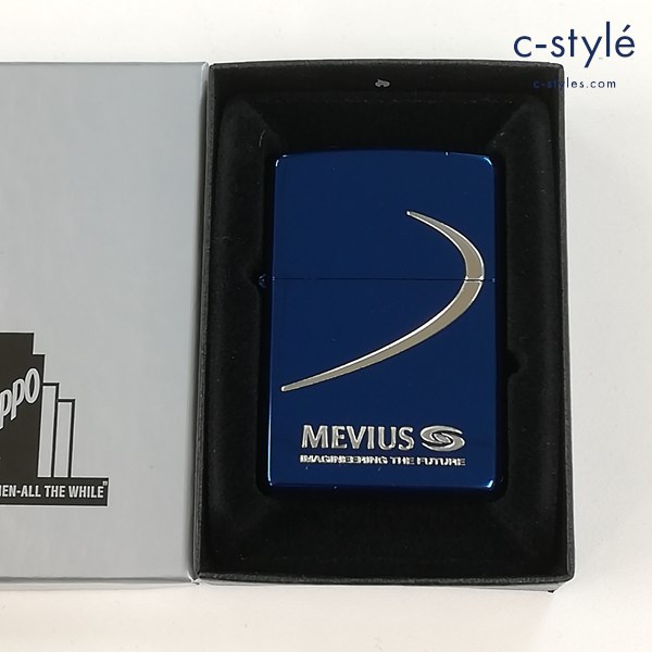 ZIPPO ジッポー MEVIUS 2015年製 オイルライター ブルー 喫煙具