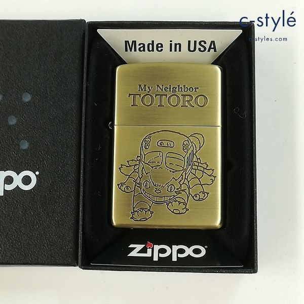 ZIPPO ジッポー となりのトトロ ネコバス オイルライター ゴールド ジブリ 喫煙具