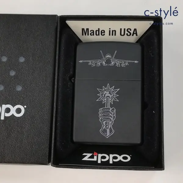 ZIPPO ジッポー VFA-27 Royal Maces オイルライター ブラック 喫煙具