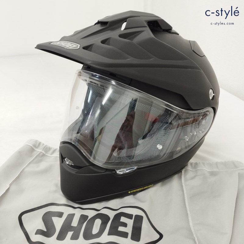 SHOEI ショウエイ HORNET ADV フルフェイスヘルメット M （57cm） マットブラック 2022年製造 バイク用品