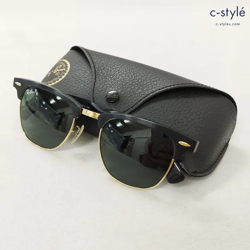 Ray-Ban レイバン CLUBMASTER サングラス 49□21 ブラック RB3507 イタリア製 アイウェア