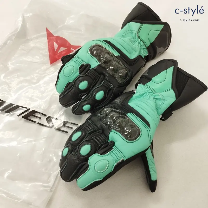 DAINESE ダイネーゼ CARBON 3 LADY GLOVES レーシンググローブ S ブラック×グリーン レザーグローブ  レディースの買取金額(買取実績)