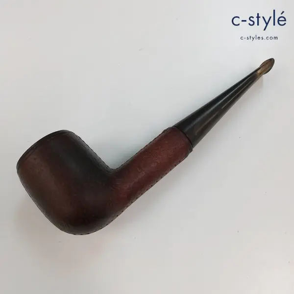 dunhill ダンヒル レザー巻き パイプ ブラウン 252 喫煙具 煙草 タバコ