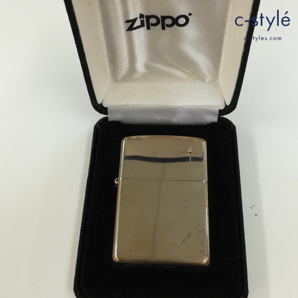 ZIPPO ジッポー スターリングシルバー 天然石 赤 2014年製 オイルライター シルバー 喫煙具