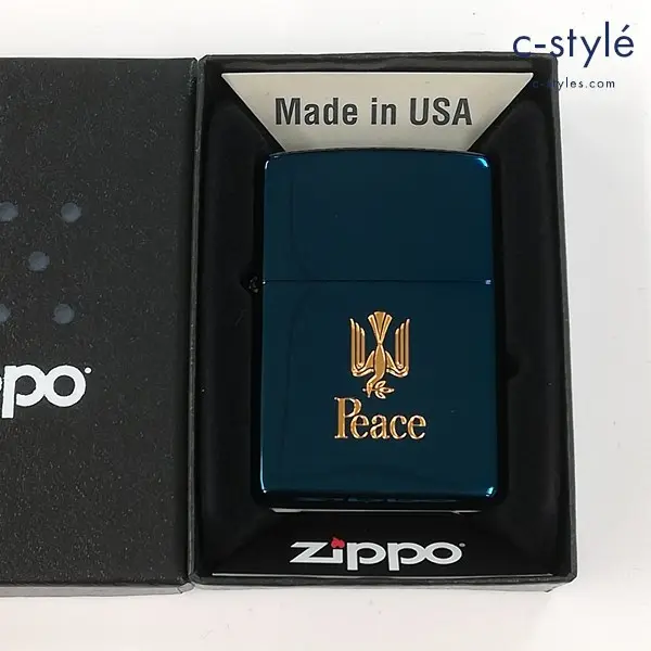 ZIPPO ジッポー Peace ピース 75th ブルーチタン シリアルナンバー入り オイルライター 喫煙具の買取金額(買取実績)