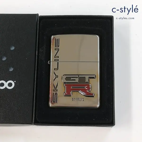 ZIPPO ジッポー スカイライン GT-R BNR32 オイルライター シルバー 喫煙具