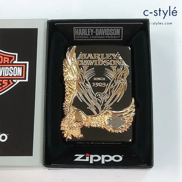 ZIPPO ジッポー HARLEY-DAVIDSON ハーレーダビッドソン サイドイーグル ビッグメタル オイルライター 1903 喫煙具