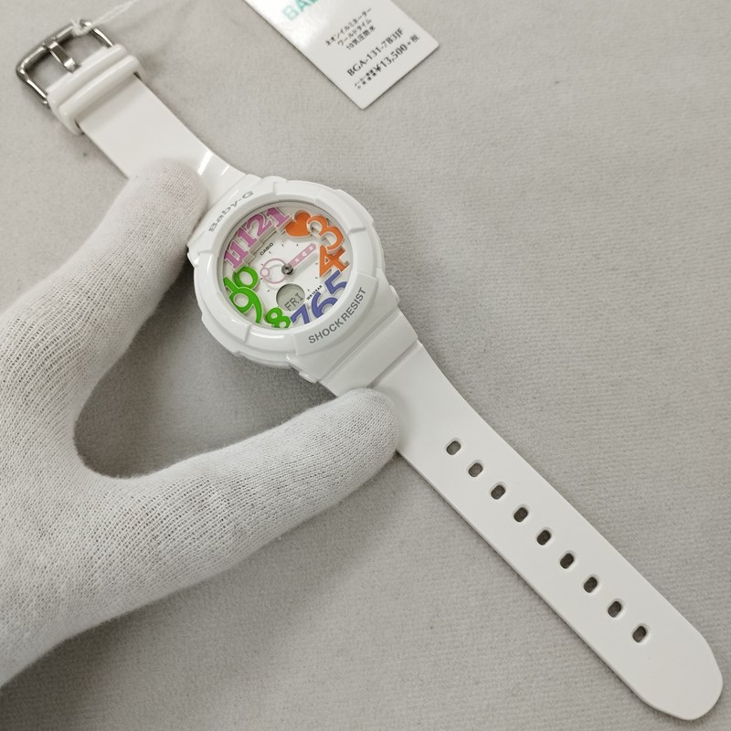 CASIO カシオ Baby-G 腕時計 ホワイト BGA-131-7B3JF 防水 レディース