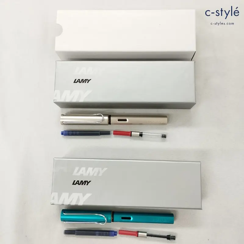 LAMY ラミー アルスター 万年筆 ブルー シルバー系 筆記用具