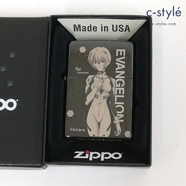 ZIPPO ジッポー エヴァンゲリオン 綾波レイ オイルライター ブラック系 喫煙具