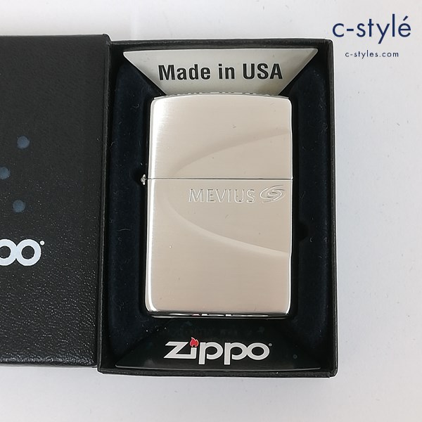 ZIPPO ジッポー MEVIUS メビウス 2020年製 オイルライター シルバー 喫煙具
