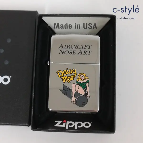 ZIPPO ジッポー AIRCRAFT NOSE ART オイルライター シルバー 喫煙具