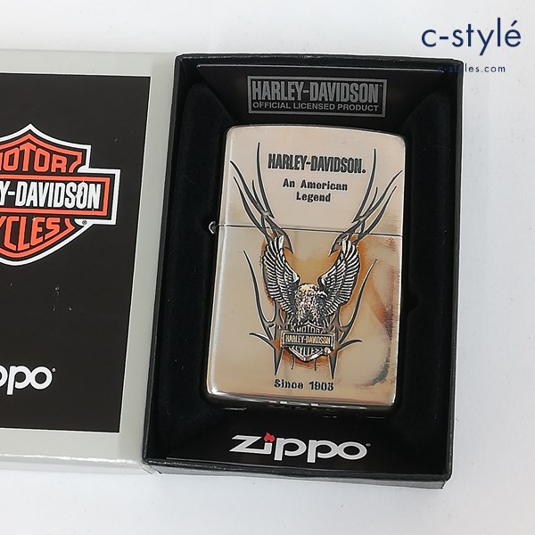 ZIPPO ジッポー HARLEY-DAVIDSON ハーレーダビッドソン An American Legend Since 1905 オイルライター シルバー 喫煙具