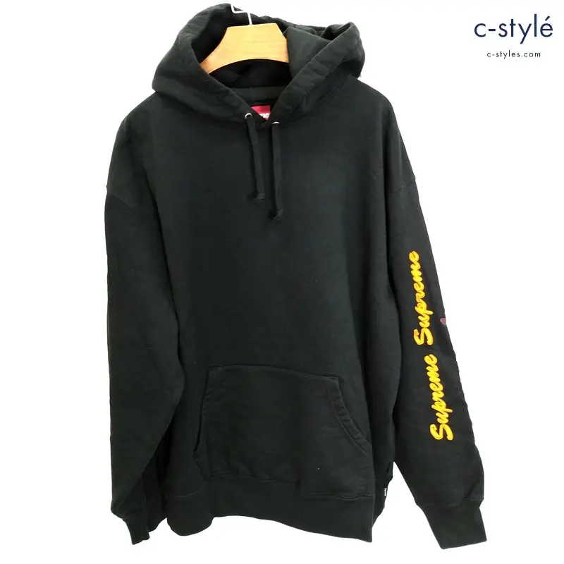 Supreme シュプリーム Multi Logo Hooded L ブラック マルチロゴパーカー