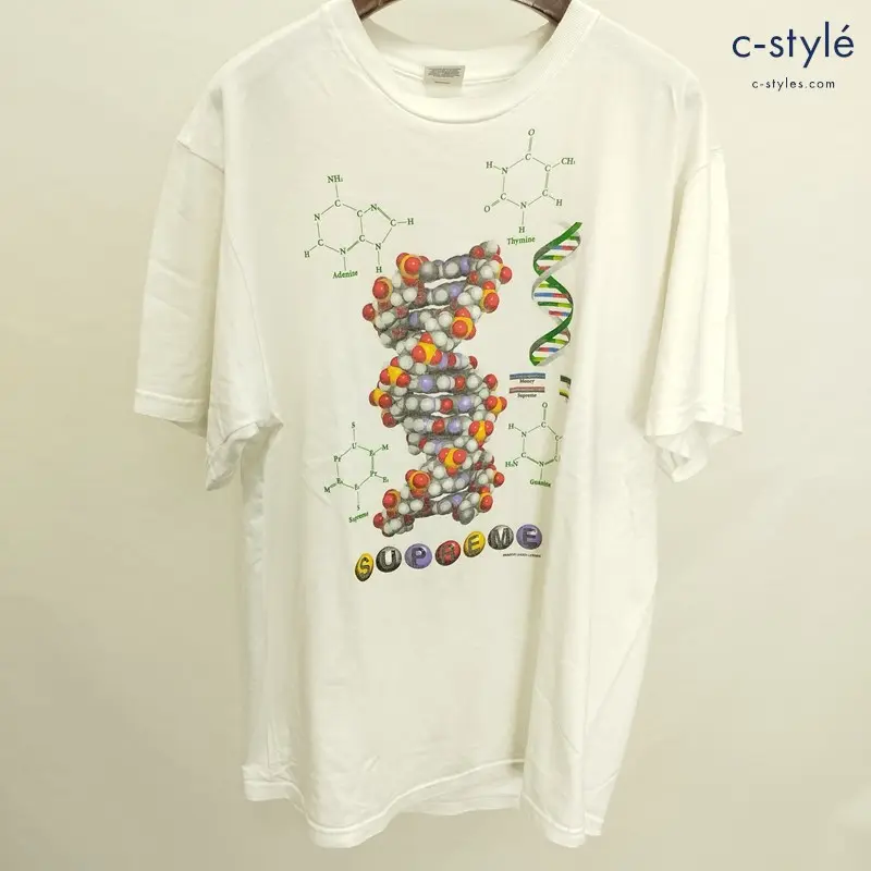 Supreme シュプリーム 17AW DNA Tee L ホワイト Tシャツ 半袖 綿100