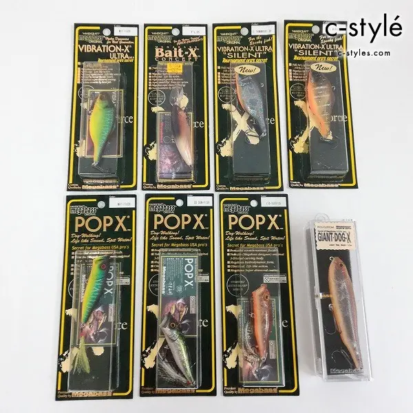 Megabass メガバス ルアー まとめ POPX GG SUN-FISH Bait-X TLO VIBRATION-X ULTRA MAT-TIGER 等 計8点