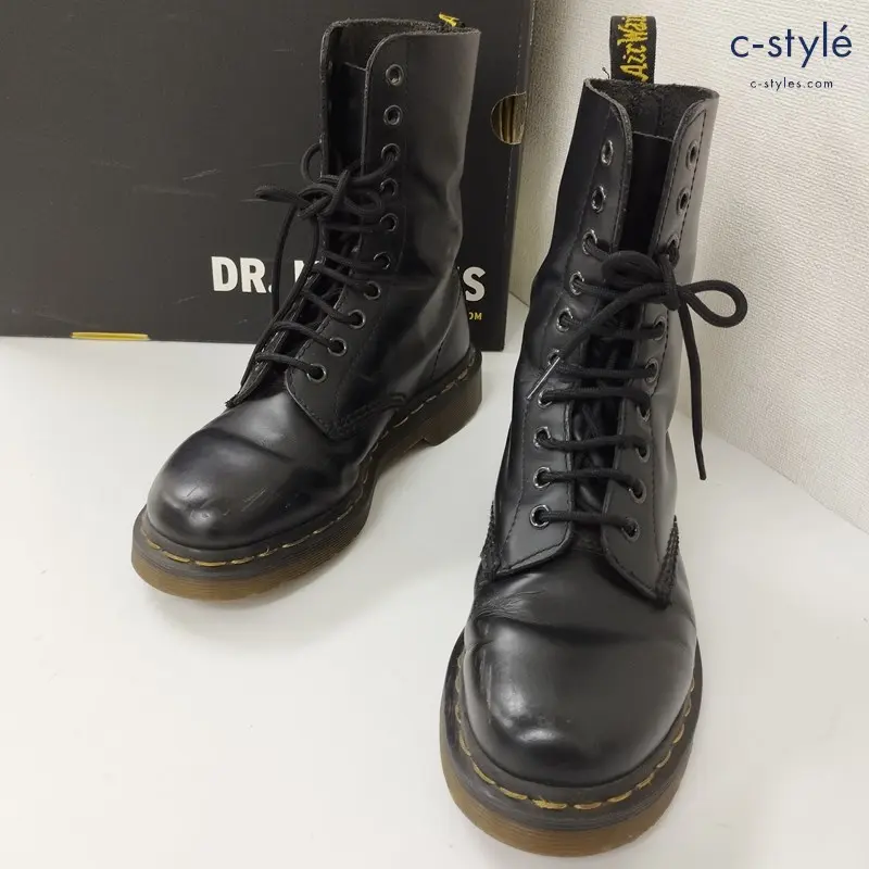 Dr.Martens ドクターマーチン 10ホールブーツ UK4 ブラック B-SM 1490Z レディース