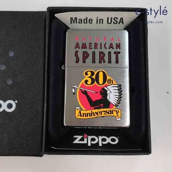 ZIPPO ジッポー AMERICAN SPIRIT アメリカンスピリット 30th Anniversary オイルライター シルバー