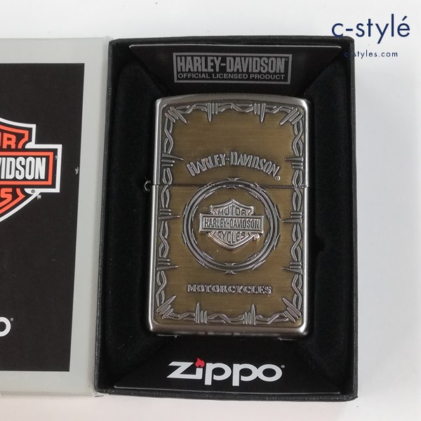 ZIPPO ジッポー × HARLEY-DAVIDSON ハーレーダビッドソン ロゴ オイルライター シルバー 喫煙具
