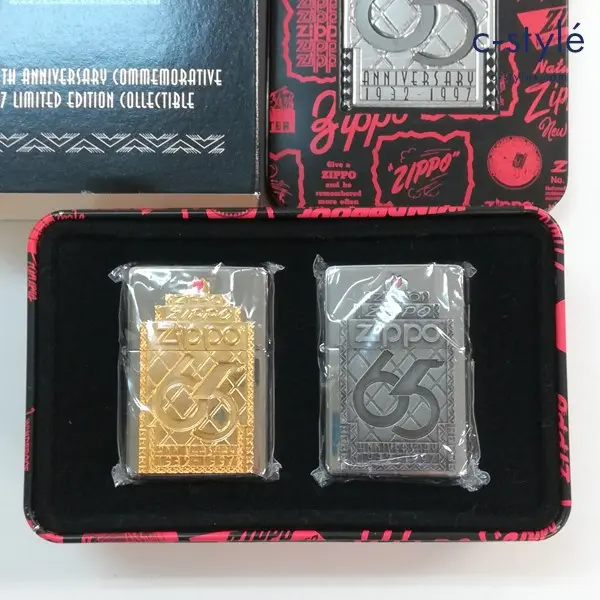 ZIPPO ジッポー 65th Anniversary 65周年記念 オイルライター シルバー×ゴールド シルバー 喫煙具