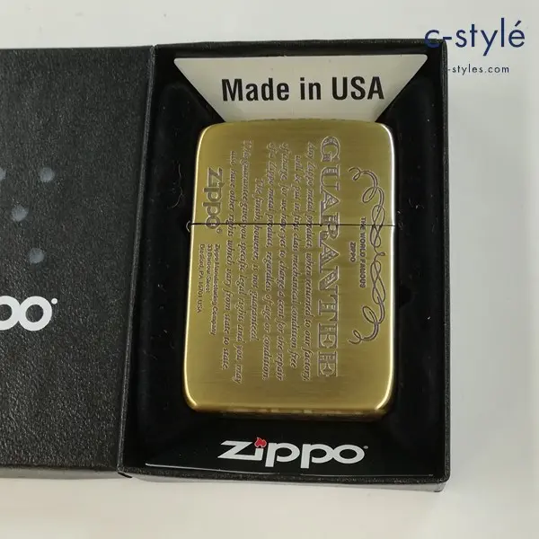 ZIPPO ジッポー 1941 REPLICA GUARANTEE レプリカ オイルライター ゴールド 喫煙具