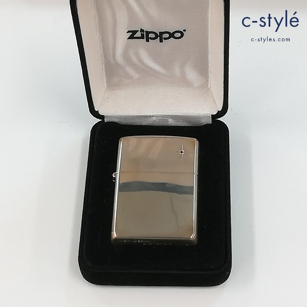 ZIPPO ジッポー スターリングシルバー 天然石 青 2019年製 オイルライター シルバー 喫煙具