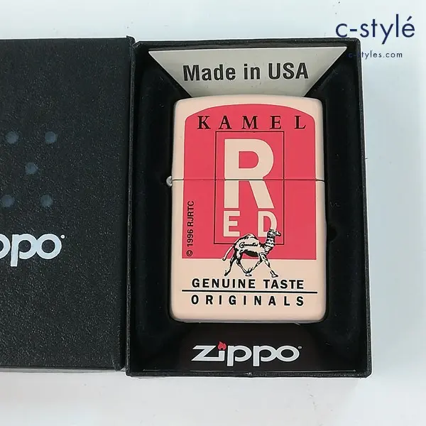 ZIPPO ジッポー CAMEL キャメル RED GENUINE TASTE ORIGINALS マットピンク オイルライター 喫煙具 タバコ