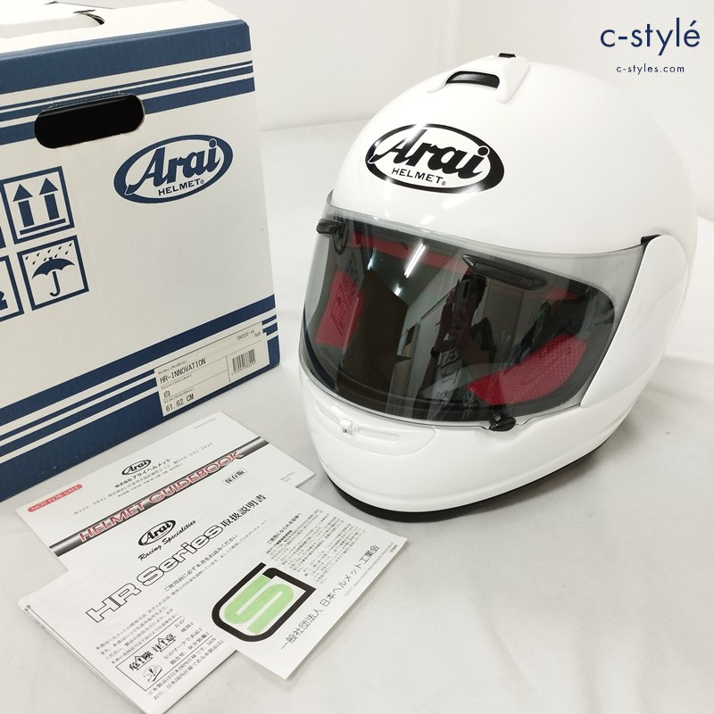 Arai アライ HR-INNOVATION イノベーション フルフェイスヘルメット 61.62cm ホワイト バイク用品