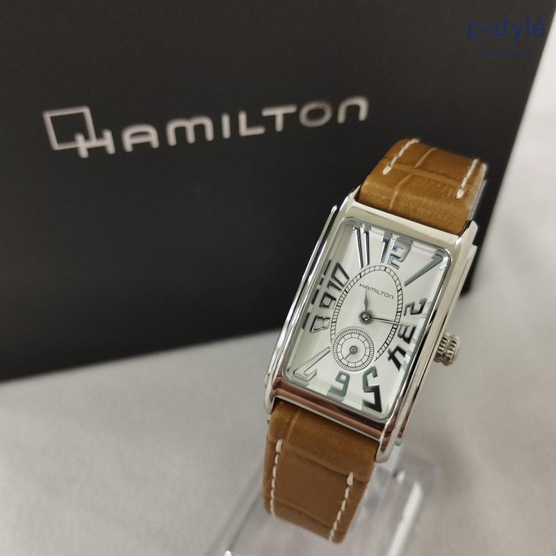 HAMILTON ハミルトン 腕時計 シルバー×ベージュ H11211553 クォーツ 革ベルト