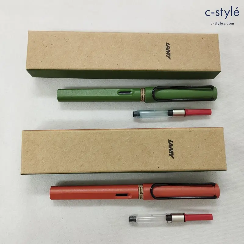 LAMY ラミー サファリ 万年筆 サヴァンナグリーン テラレッド 限定 計2点