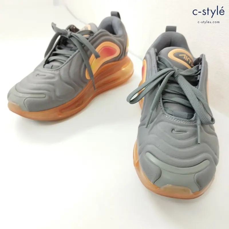 NIKE ナイキ AIR MAX 720 エアマックス スニーカー 25cm グレー×オレンジ A02924-006