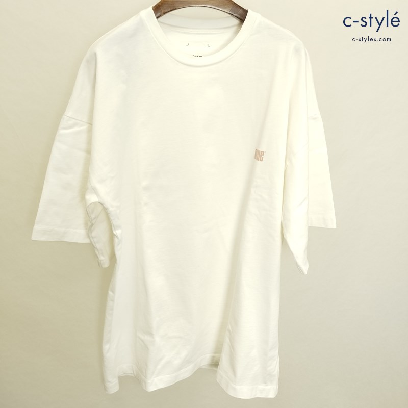 OAMC オーエーエムシー Tシャツ S ホワイト ロゴ プリント 綿100 ポルトガル製