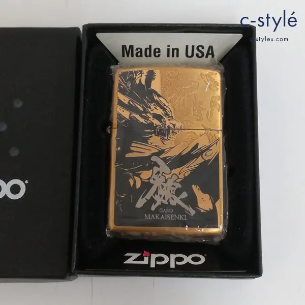 ZIPPO ジッポー 牙狼 GARO MAKAI SENKI 黄金騎士ver. オイルライター ゴールド 喫煙具